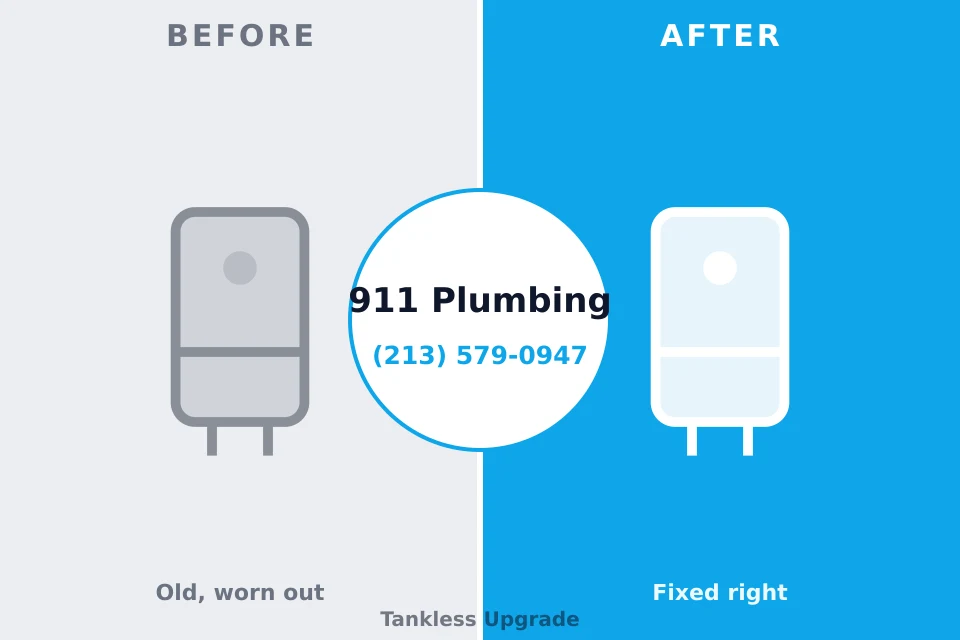 Before and after: plumbing repair West Mountain, UT